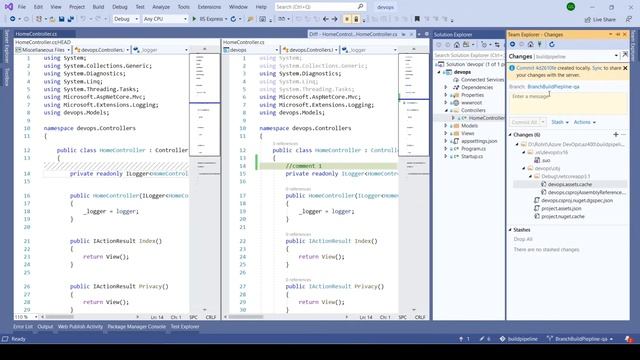 20. Perform Git Operation in Visual Studio - Azure DevOps смотреть онлайн