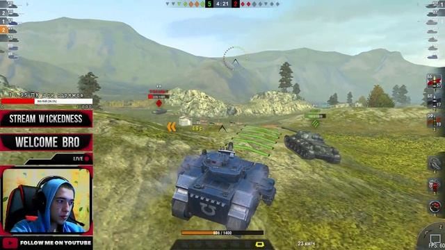 Выезжаем за мастером "Дубль2" /WOT BLITZ 4.4 / смотреть онлайн