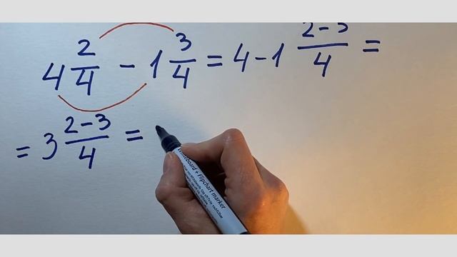 Математика 5-й класс. Обыкновенные дроби. Сложение и вычитание если знаменатели одинаковые.