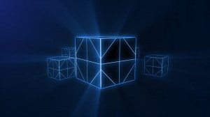 Футаж Анимация Заставка для видеомонтажа Неоновый Квадрат