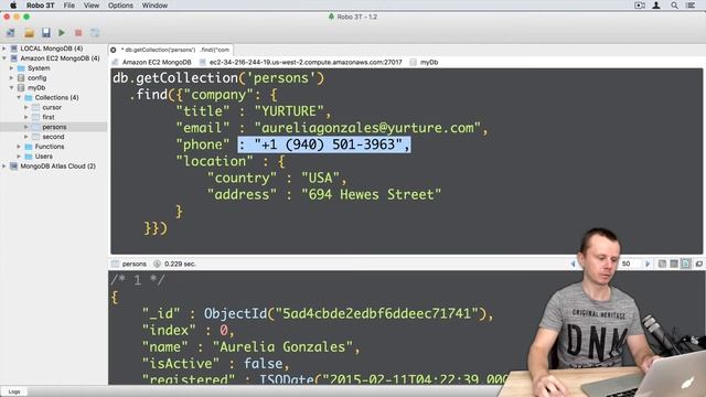 10 MongoDB Queries - Query Embedded Documents смотреть онлайн