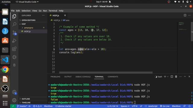 #3 Higher order function || some() method and every() method in JavaScript in -2023 | Let's Coding смотреть онлайн