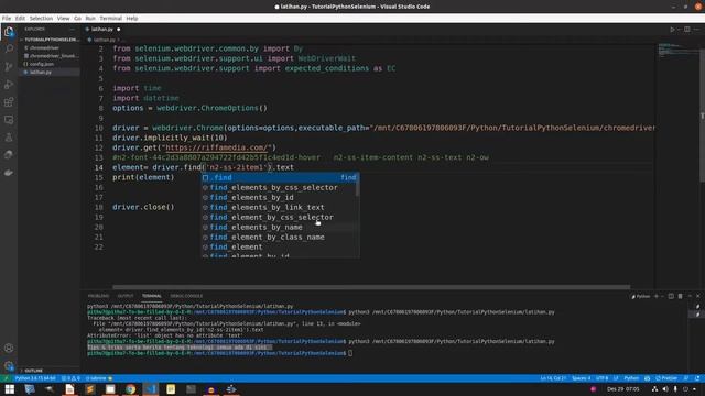 Bikin Bot Web Automation Dengan Python Selenium | Scraping Text Halaman Website смотреть онлайн