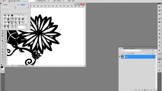 Урок № 2.Как установить кисти,стили и узоры. смотреть онлайн