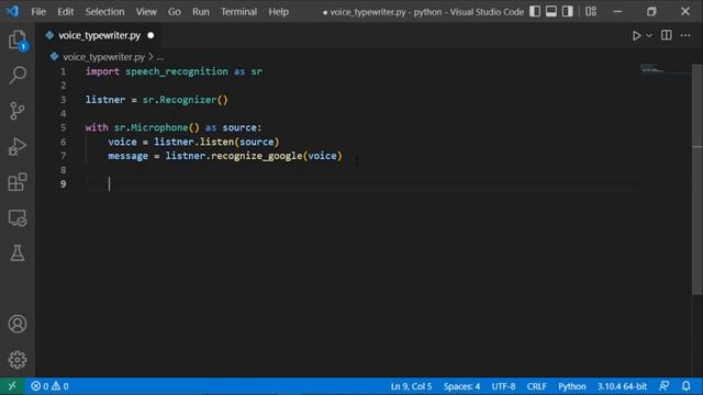 Make a Virtual Voice Typewriter for Free || Amazing Python Project смотреть онлайн