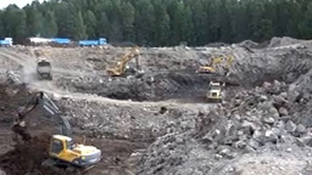 Scania Truck-Volvo 290B Excavator-Volvo A30 Dumper смотреть онлайн