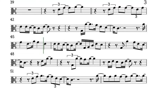 Waiting In Vain Viola Sheet Music Backing Track Play Along Partitura смотреть онлайн
