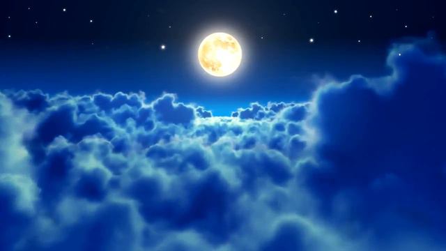 Луна, облака, ночь смотреть онлайн