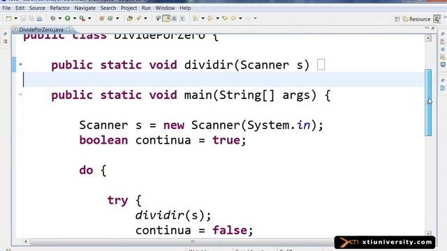 Universidade XTI - JAVA - 054 - Exception, multi catch, stacktrace e throws смотреть онлайн