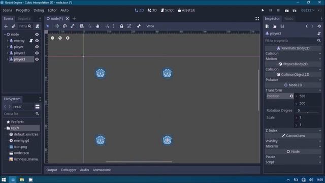 Godot Engine - Cubic Interpolation 2D смотреть онлайн
