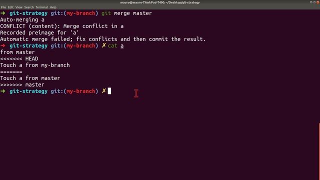 Resolviendo conflictos automaticamente: git merge -Xours master смотреть онлайн