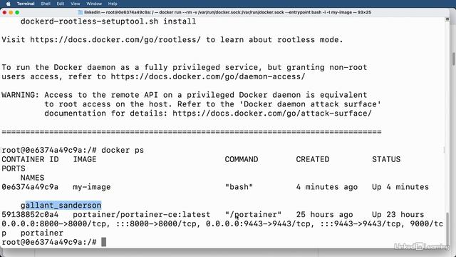 6.3_Installing Docker in the container of containers - Docker Essential Training смотреть онлайн