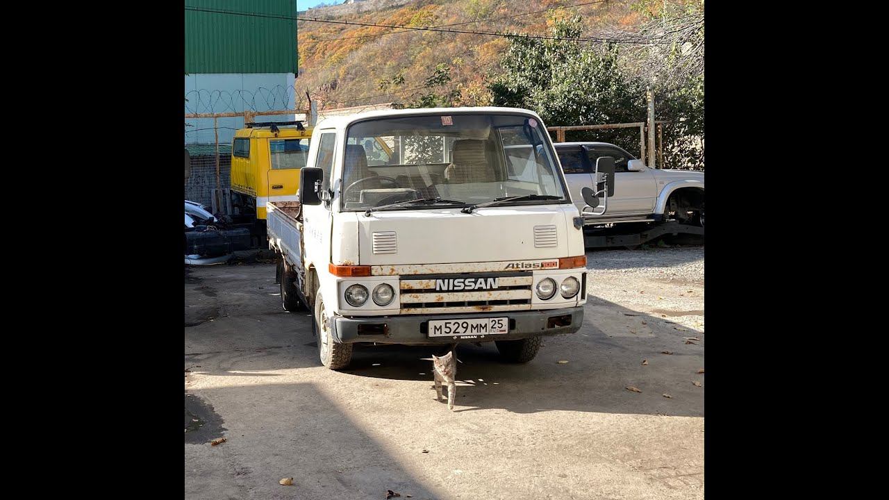 Обзор Nissan Atlas 1987, как купить старый грузовик в 2021 году? смотреть онлайн