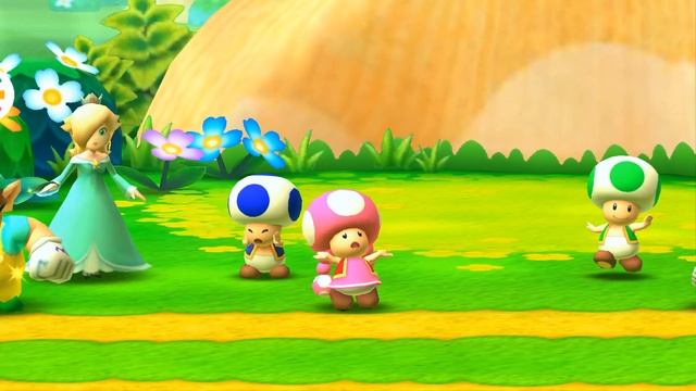 Mario Party Star Rush Toad Scramble - Wario Vs Rosalina Vs Mario Vs Rival (World 1-3)