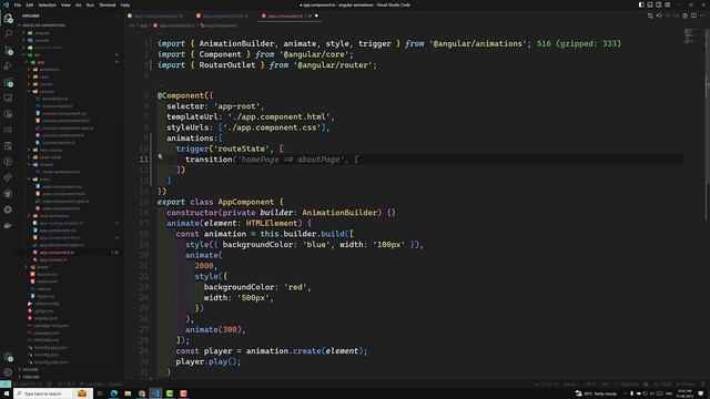 52. Route Animation using Query method and activated route in Angular Animations App - Angular16 смотреть онлайн