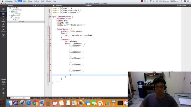 Tutorial Qt Creator - QML - ComboBox смотреть онлайн