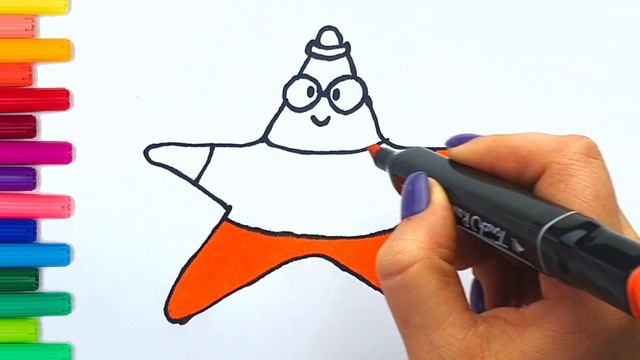 Drawing for children / How to draw a starfish? / Как нарисовать морскую звезду смотреть онлайн