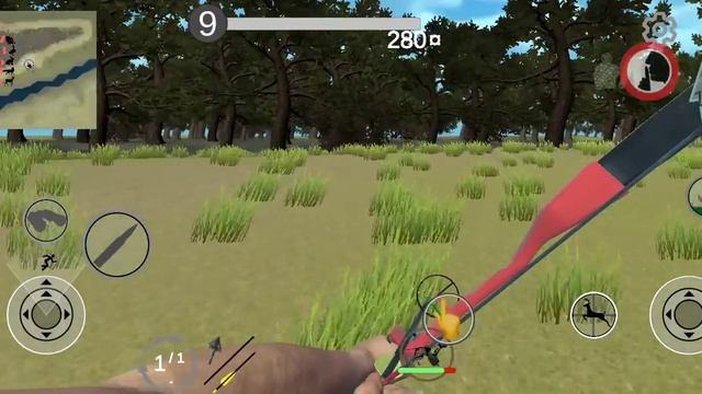 Hunting Simulator симулятор охоты на андроид, охота с луком на кабана. смотреть онлайн