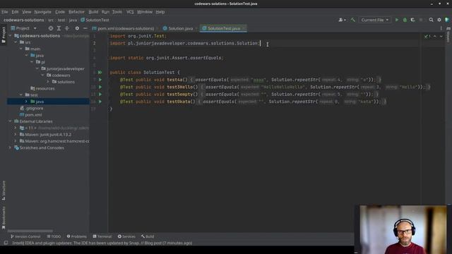 Jak ćwiczyć umiejętności programistyczne? Platforma CodeWars, krok po kroku, przykład Java, Intelli смотреть онлайн