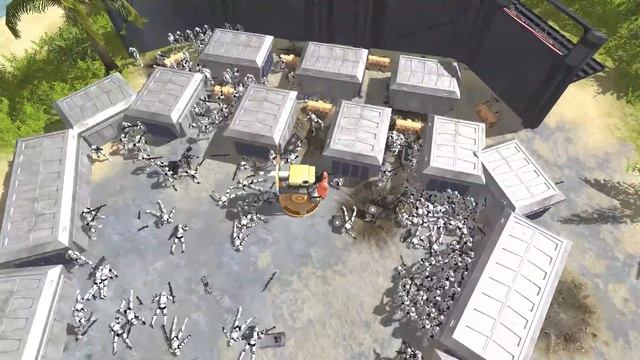 Brutal Clone Wars MEAT GRINDER! - Men of War: Star Wars Mod Battle Simulator смотреть онлайн