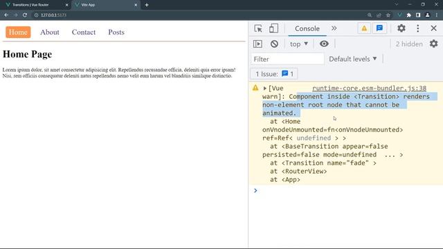 Transition Route in Vue Router (Hindi) смотреть онлайн