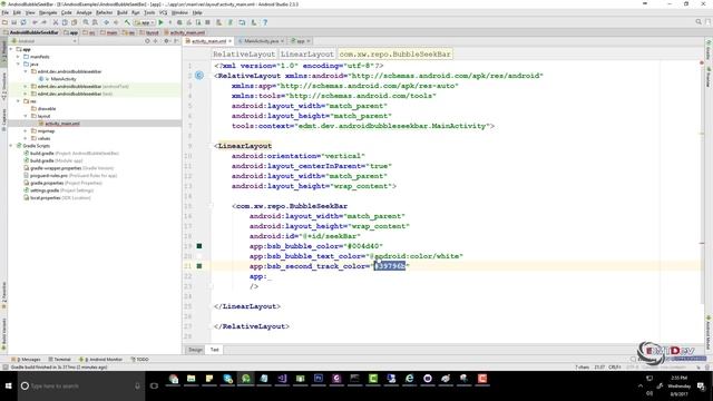 Android Studio Tutorial - Bubble Seek Bar смотреть онлайн