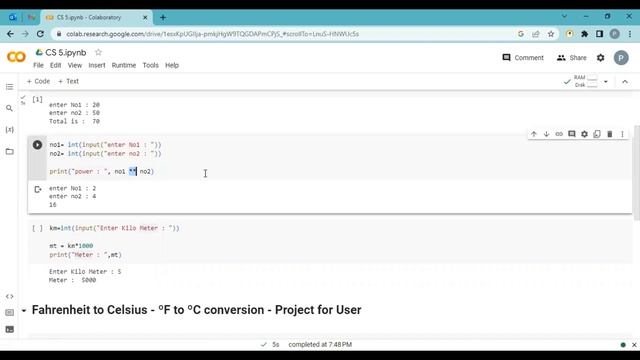 5 Python - Sum and multiplication example смотреть онлайн