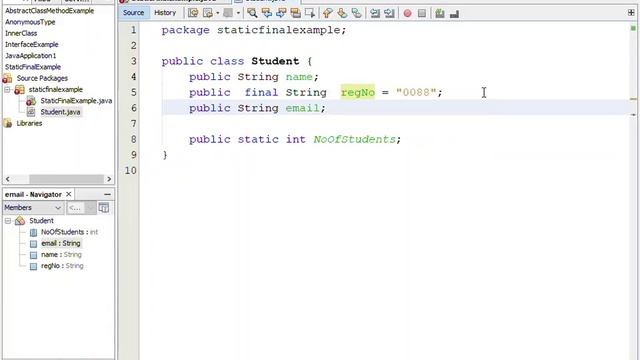 4 Static Final and Static Final OOP 35 No Tutorial смотреть онлайн