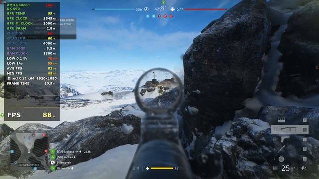 Intel Core I3 9100F/ RX 590 8Gb/ 16Gb / Ultra DX12/ Battlefield 5 смотреть онлайн