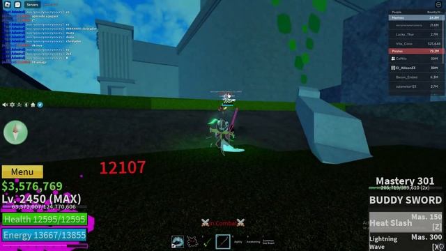 Buddy Sword + 30M Player Aim Becomes This Sword So Broken... | A Simple Bounty Hunting | Blox Fruit