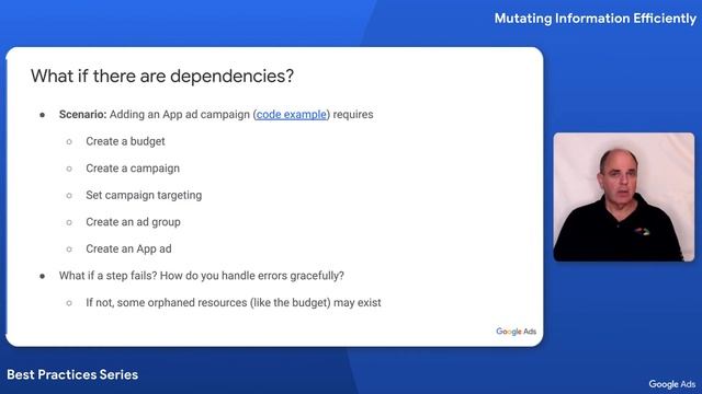 Google Ads API Best Practices, Mutating Information Efficiently смотреть онлайн