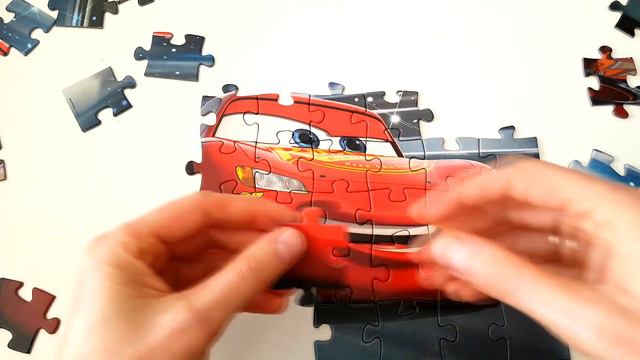 Cars 3 Disney Pixar PUZZLE Rompecabezas de Rayo Mcqueen Jigsaw Puzzles Lightning McQueen Kids Toys смотреть онлайн