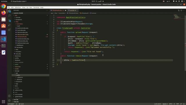 How to upload file into Laravel storage and showing back the file in a Vuejs component смотреть онлайн