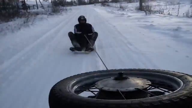 Зимние покатушки на мото Днепр мт10-36