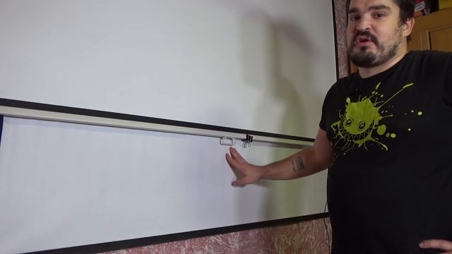 Экран для проектора! Дешево и никакой разницы! смотреть онлайн