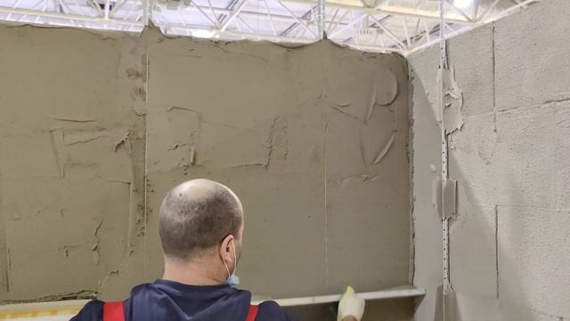 Технология нанесения толстых слоёв штукатурки на фасады дома, нанесение штукатурки Baumit MPA35