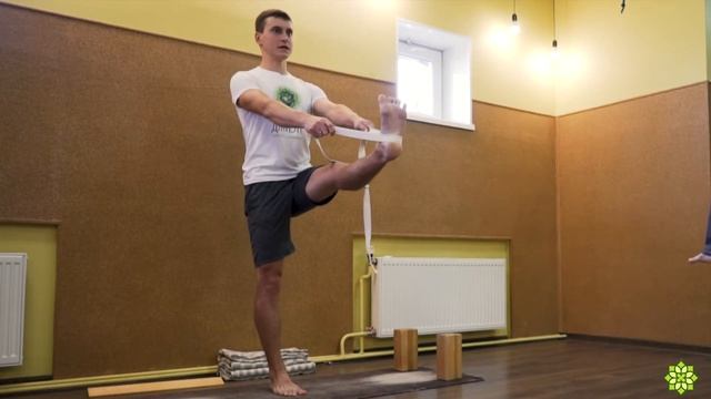 Нахождение баланса в асанах, здоровье нервной системы. Йога Айенгара с Алексеем Наумкиным смотреть онлайн