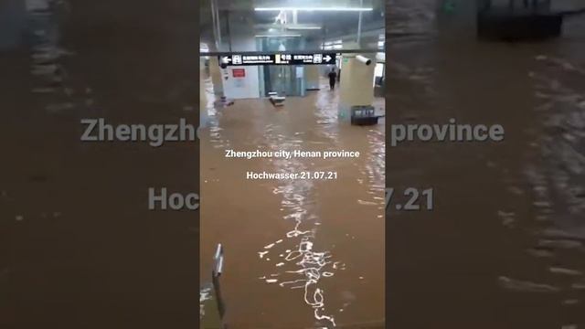 Hochwasser, Zhengzhou city, Henan province Hochwasser 21.07.21 China смотреть онлайн