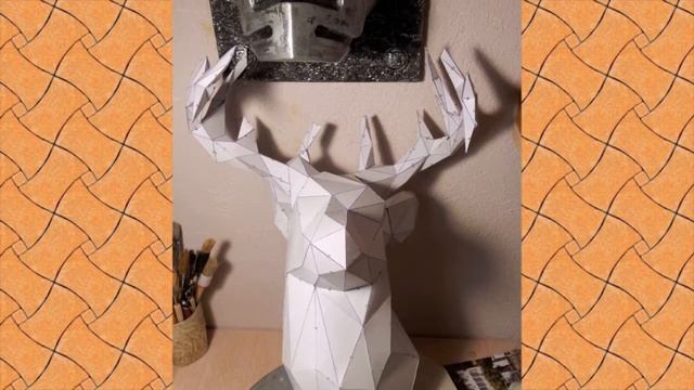Настенные трофеи из бумаги-Wall trophies made of paper смотреть онлайн