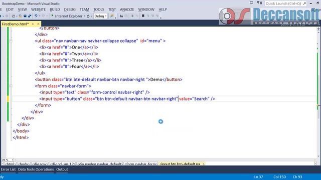 Bootstrap Tutorial - Create a Responsive Navigation Menu - Navbar Components смотреть онлайн