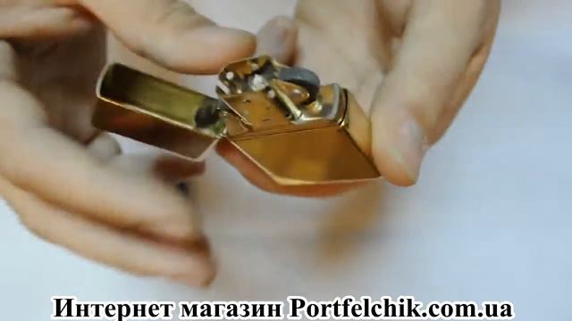 Зажигалка Zippo 270 Vintage High Polish Brass смотреть онлайн