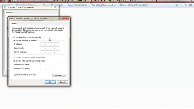 How To Assign A Static IP Address In Windows 7 смотреть онлайн