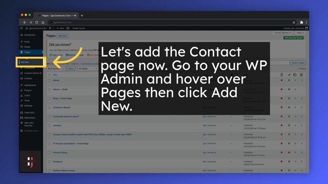 How to start your WordPress blog: Adding the Contact and the About page to your blog смотреть онлайн