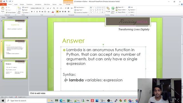Python Interview Question | Python Lambda? | Tutorial 22 смотреть онлайн