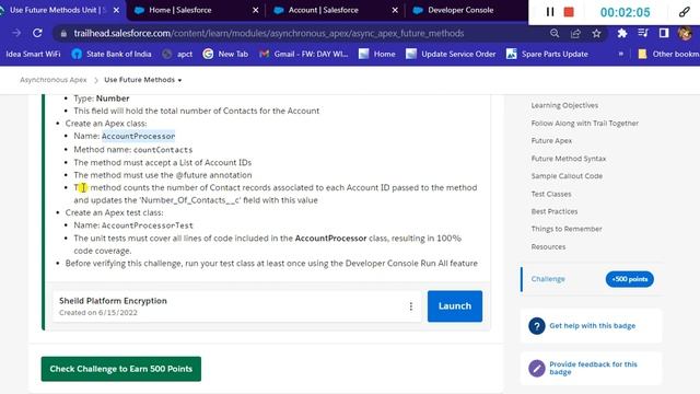 Use Future Methods || Asynchronous Apex || Salesforce смотреть онлайн