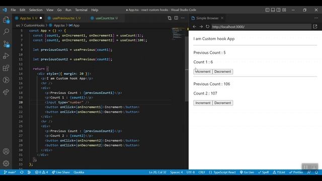 React custom hook with 4 examples смотреть онлайн