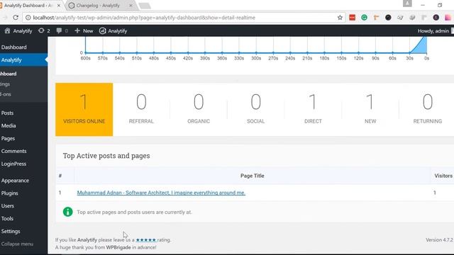 Real Time Visitors tracking in WordPress смотреть онлайн