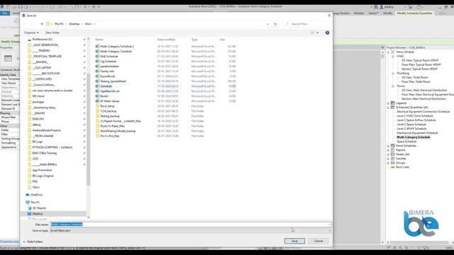 Exports Your Schedule to Excel Format directly - BIMEra Add-ins смотреть онлайн