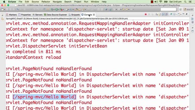Spring framework Tutorial (082 Step 12 Your First Spring MVC Controller) смотреть онлайн