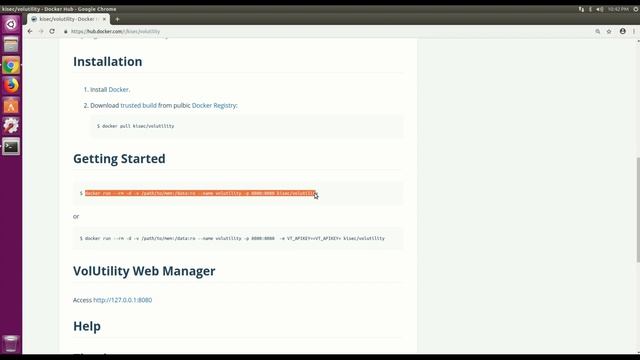 Installing VolUtility v1.2.1 on Docker смотреть онлайн